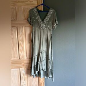 Midi high low dress.